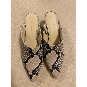 Nine West mules size 8.5 new.